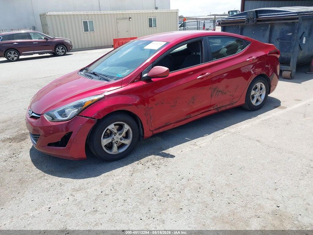 5NPDH4AE8FH586132 2015 HYUNDAI ELANTRA photo no. 2