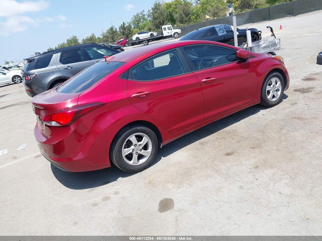 5NPDH4AE8FH586132 2015 HYUNDAI ELANTRA photo no. 4