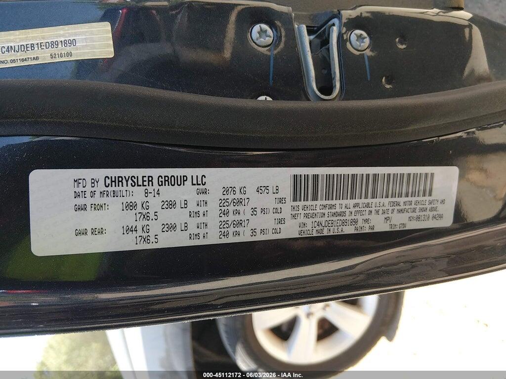 1C4NJDEB1ED891890 2014 JEEP COMPASS photo no. 9