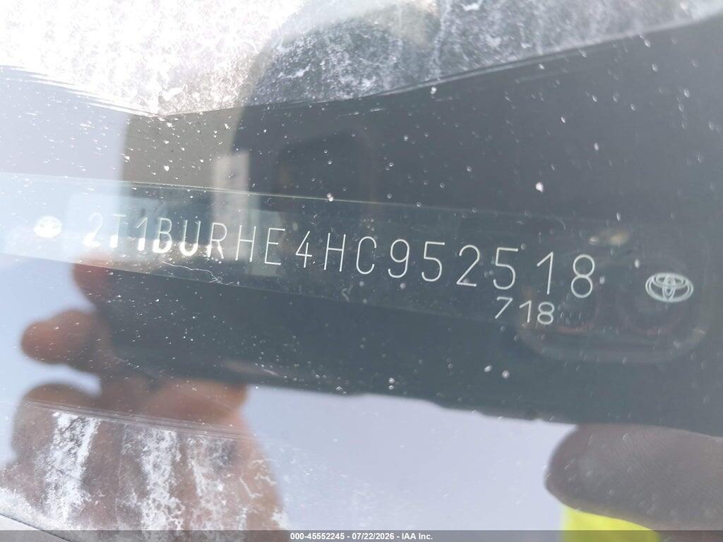 2T1BURHE4HC952518 2017 TOYOTA COROLLA photo no. 9