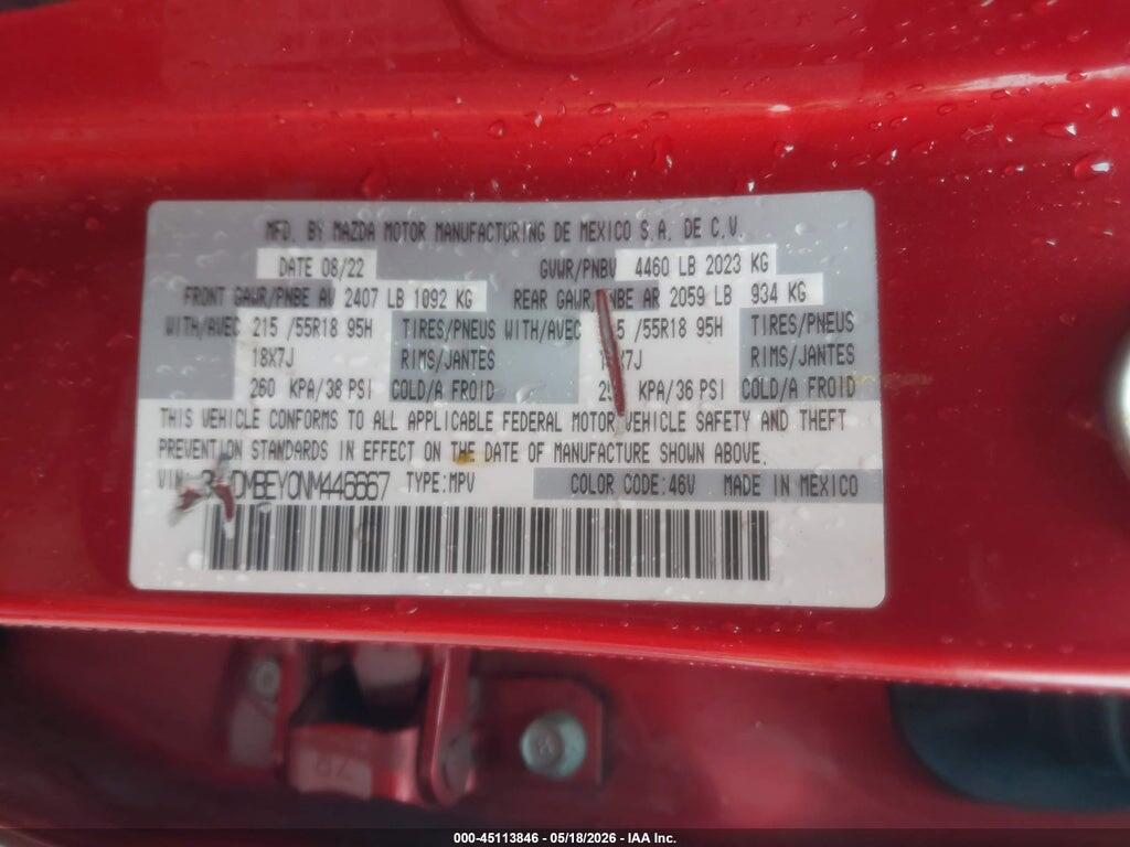 3MVDMBEY0NM446667 2022 MAZDA CX-30 photo no. 9