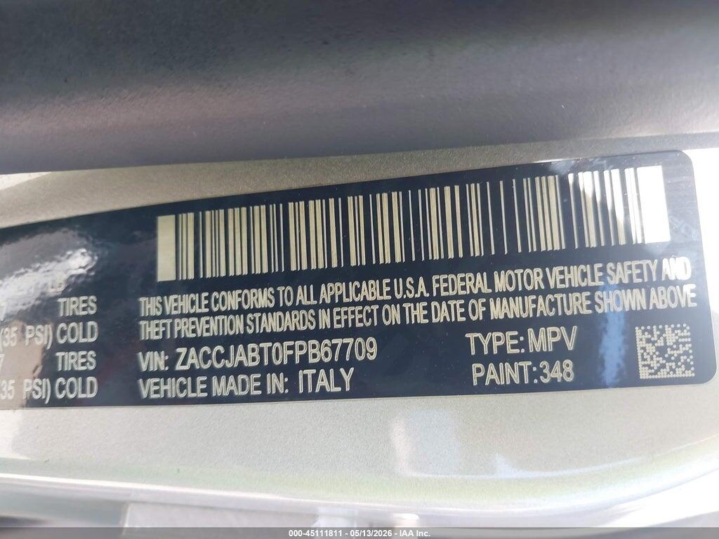 ZACCJABT0FPB67709 2015 JEEP RENEGADE photo no. 9