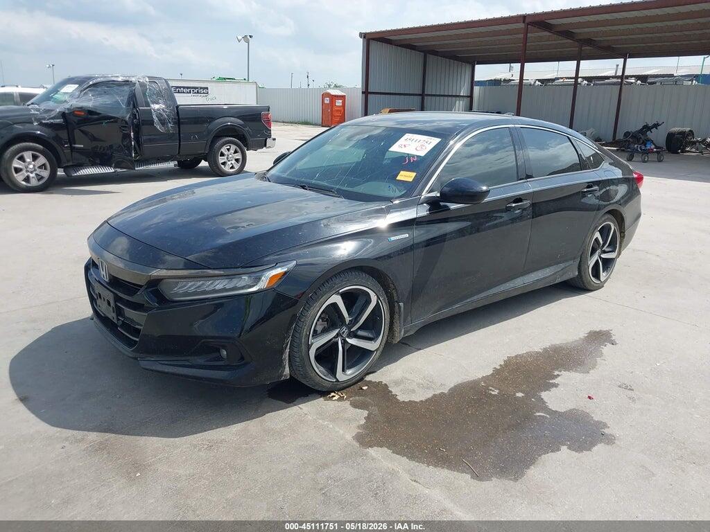 1HGCV3F29NA045594 2022 HONDA ACCORD HYBRID photo no. 2
