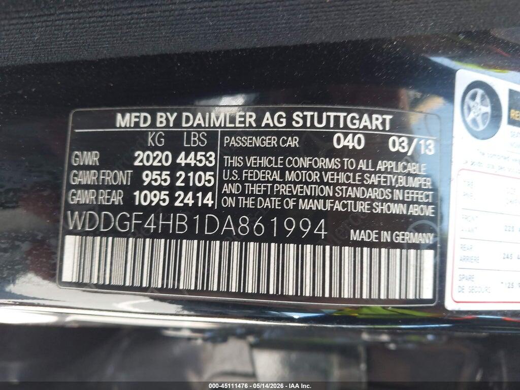 WDDGF4HB1DA861994 2013 MERCEDES-BENZ C 250 photo no. 9