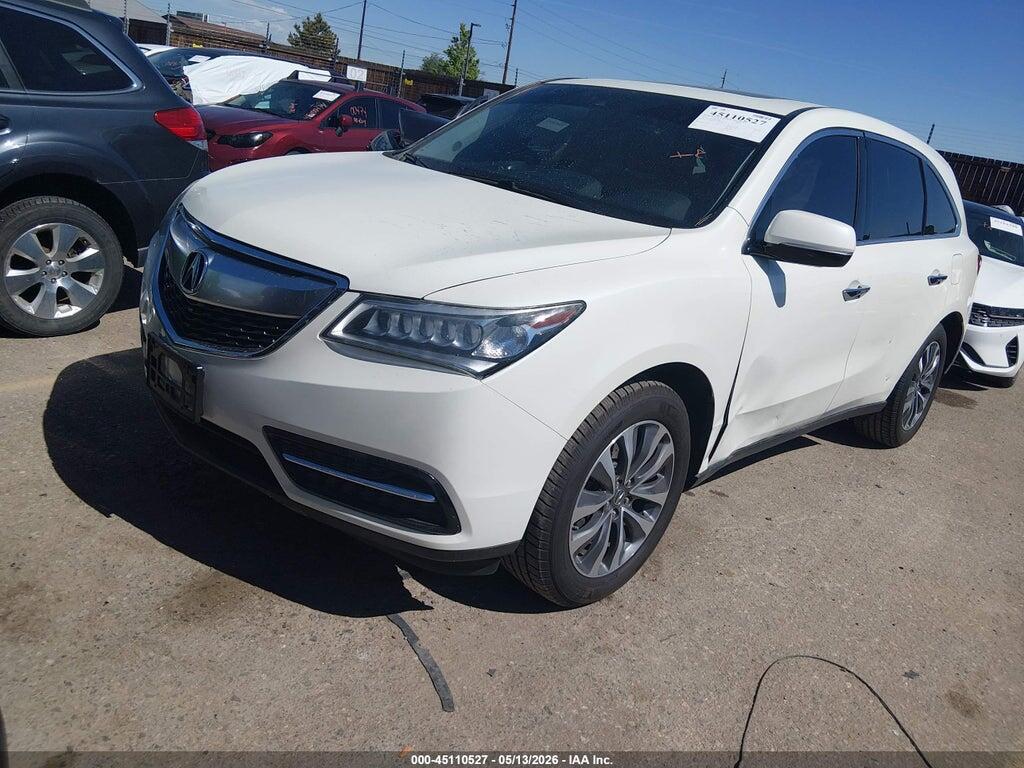 5FRYD4H40GB061848 2016 ACURA MDX photo no. 2