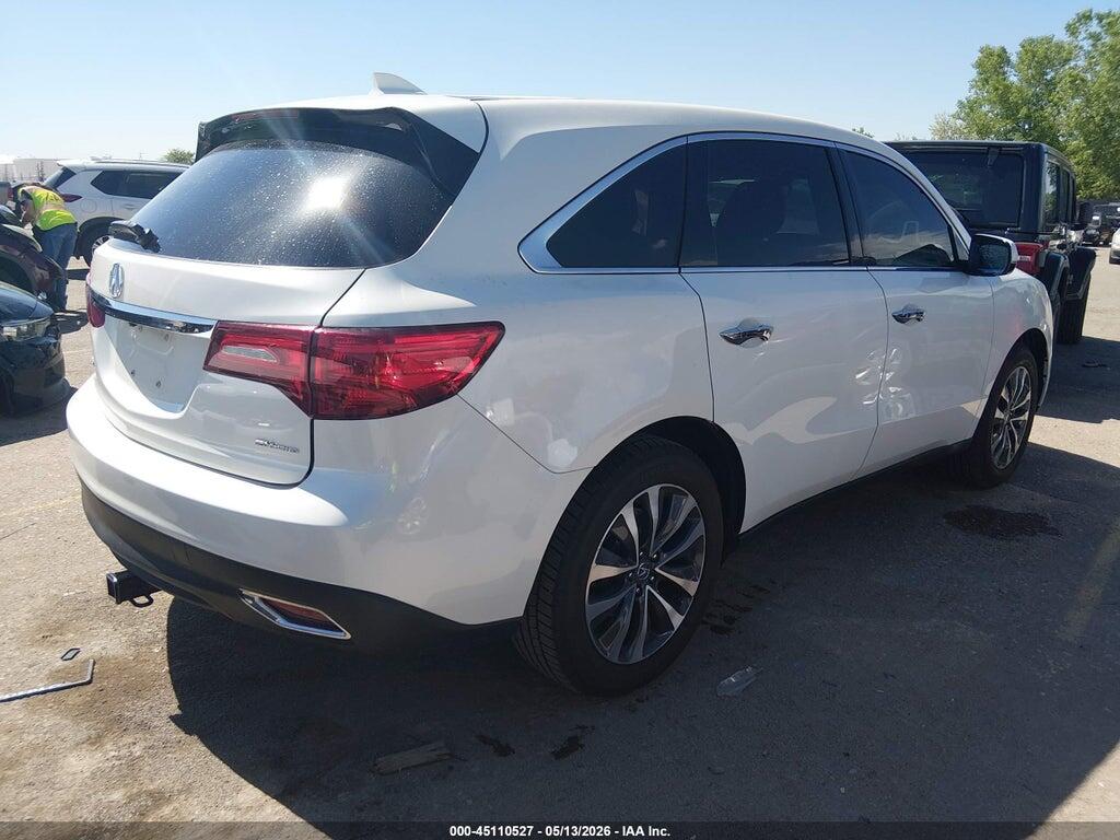 5FRYD4H40GB061848 2016 ACURA MDX photo no. 4