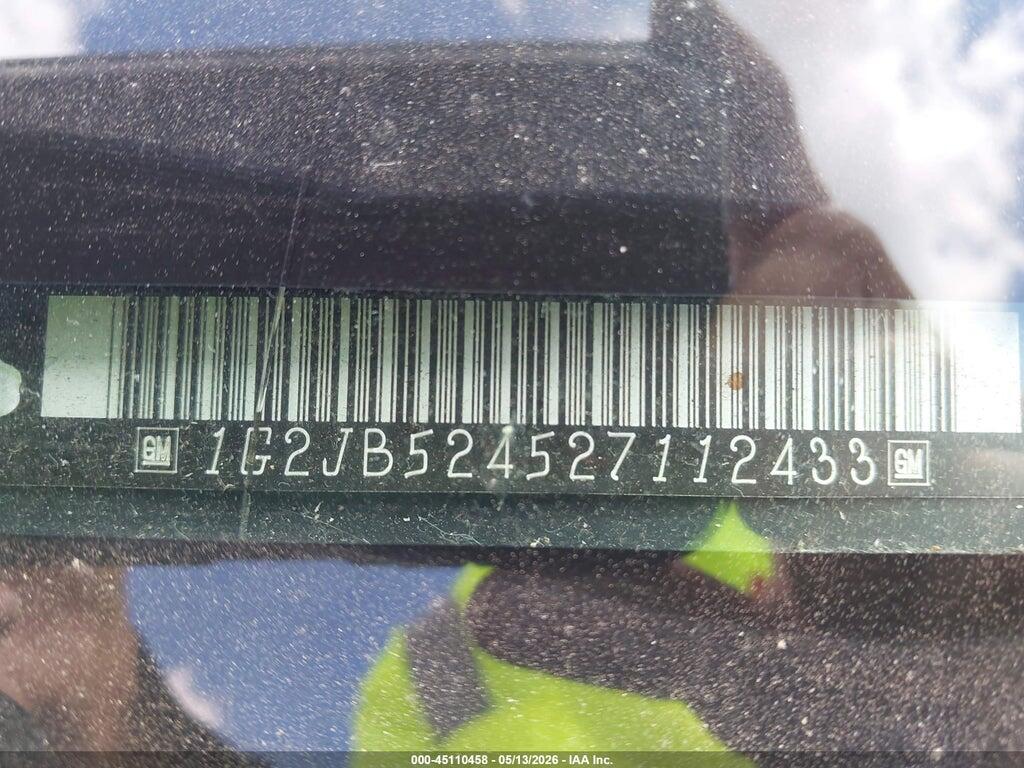 1G2JB524527112433 2002 PONTIAC SUNFIRE photo no. 9