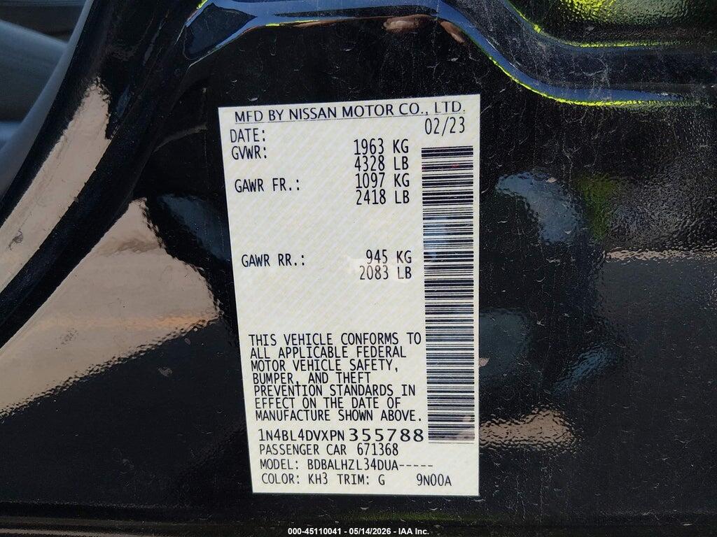 1N4BL4DVXPN355788 2023 NISSAN ALTIMA photo no. 9