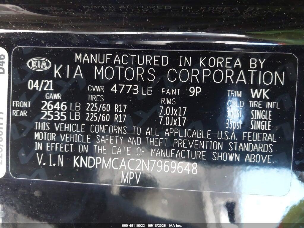 KNDPMCAC2N7969648 2022 KIA SPORTAGE photo no. 9