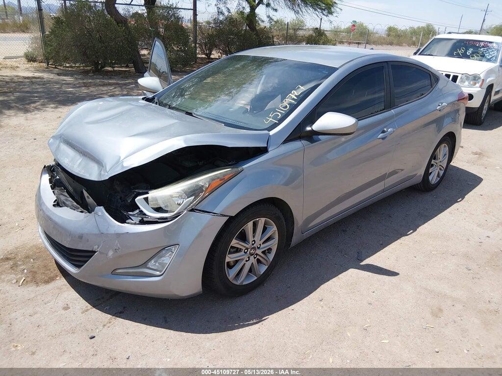 5NPDH4AE9GH741272 2016 HYUNDAI ELANTRA photo no. 2