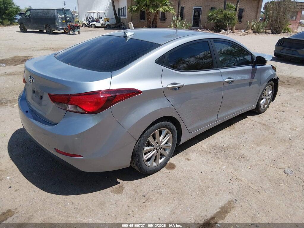 5NPDH4AE9GH741272 2016 HYUNDAI ELANTRA photo no. 4