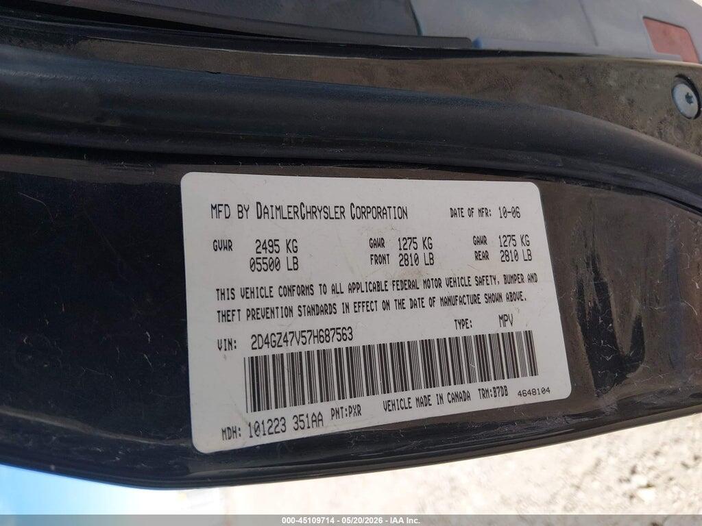 2D4GZ47V57H687563 2007 DODGE MAGNUM photo no. 9