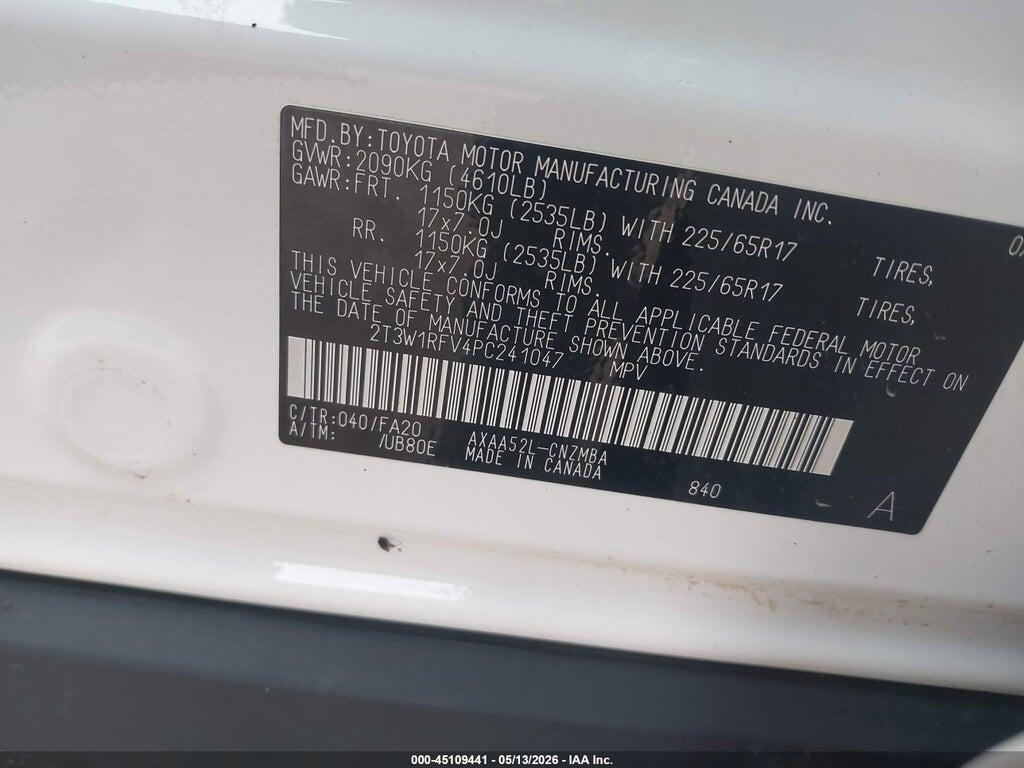 2T3W1RFV4PC241047 2023 TOYOTA RAV4 photo no. 9