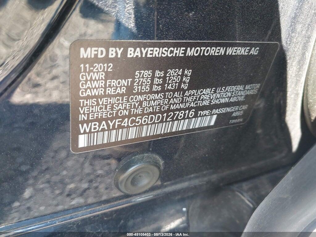 WBAYF4C56DD127816 2013 BMW 740LI photo no. 9