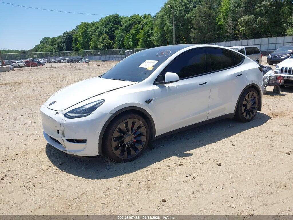 7SAYGDEF2NF521753 2022 TESLA MODEL Y photo no. 2