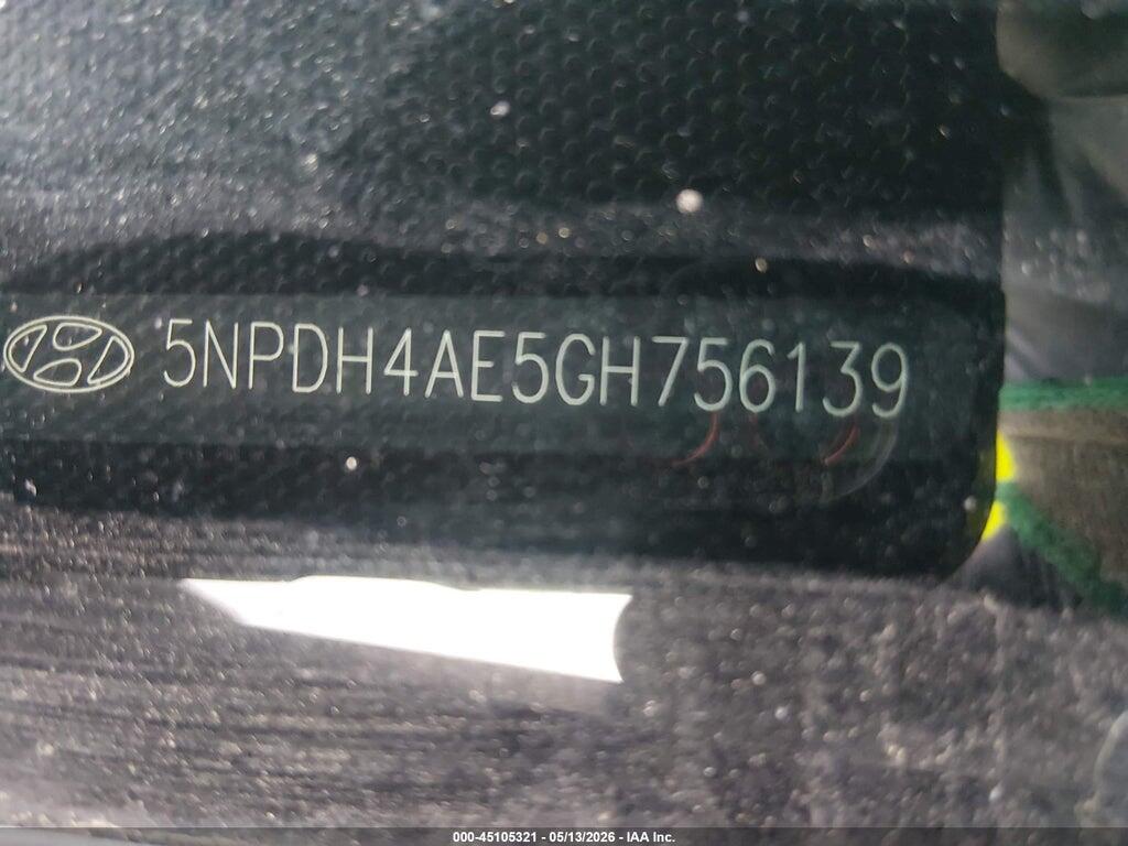 5NPDH4AE5GH756139 2016 HYUNDAI ELANTRA photo no. 9