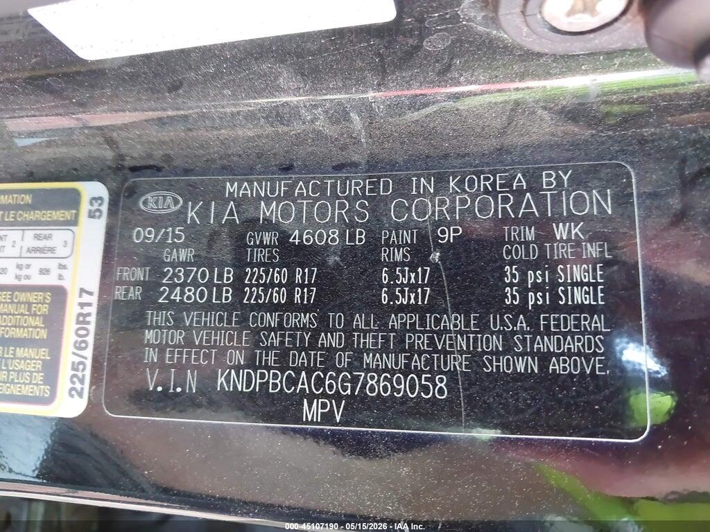 KNDPBCAC6G7869058 2016 KIA SPORTAGE photo no. 9