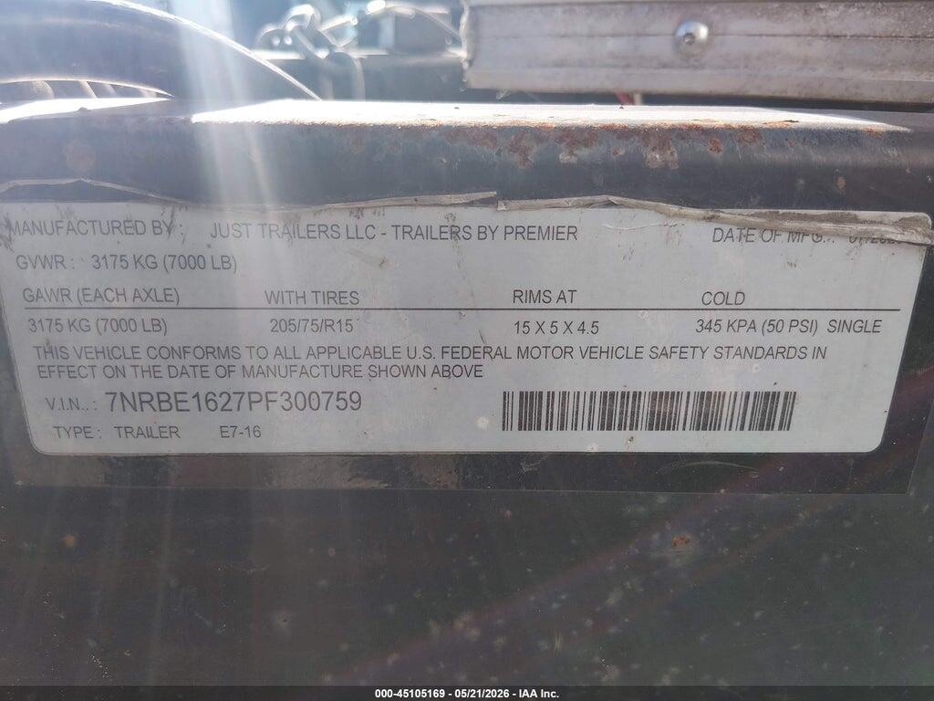 7NRBE1627PF300759 2024 PREMIER TRAILER MFG OTHER photo no. 9
