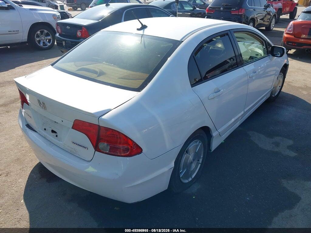 JHMFA36297S013893 2007 HONDA CIVIC HYBRID photo no. 4