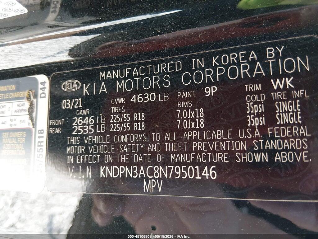 KNDPN3AC8N7950146 2022 KIA SPORTAGE photo no. 9