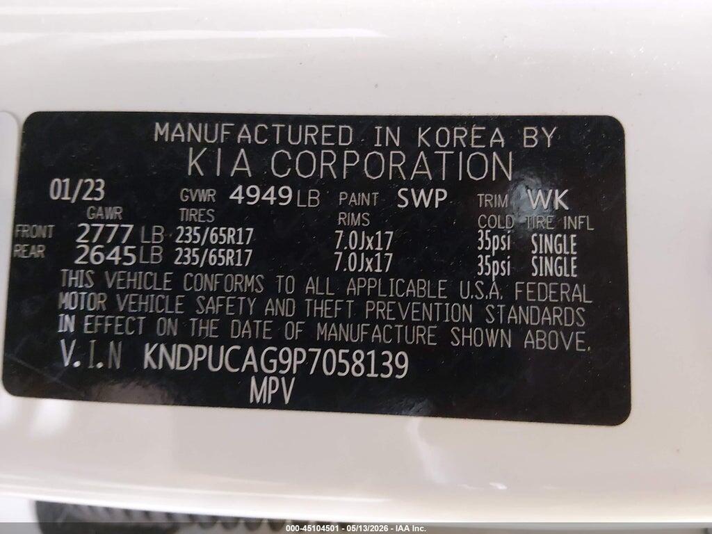 KNDPUCAG9P7058139 2023 KIA SPORTAGE HYBRID photo no. 9