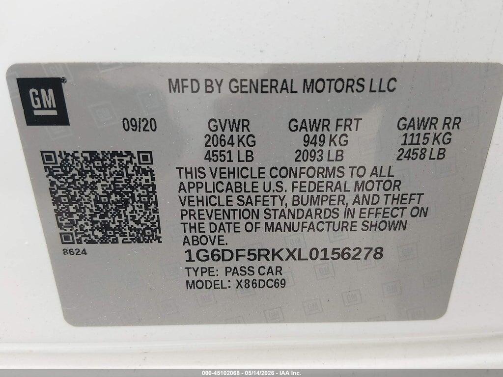 1G6DF5RKXL0156278 2020 CADILLAC CT4 photo no. 9