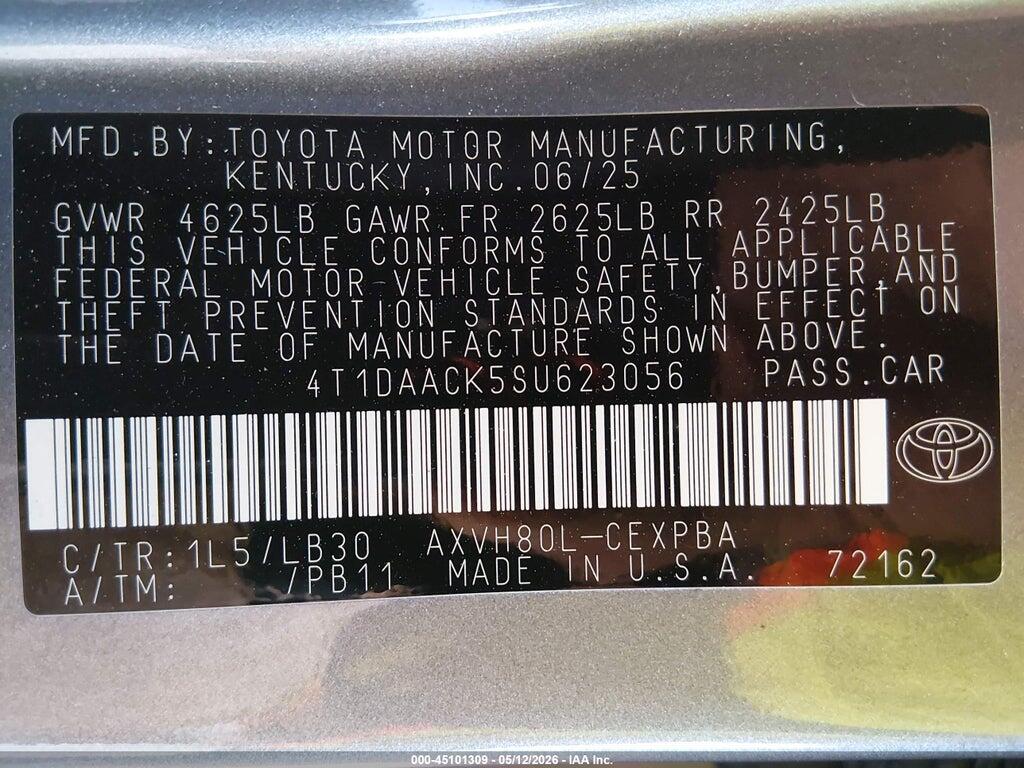 4T1DAACK5SU623056 2025 TOYOTA CAMRY photo no. 9
