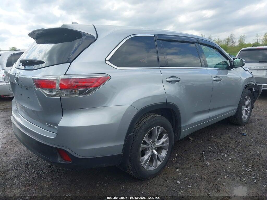 5TDBKRFH2GS274635 2016 TOYOTA HIGHLANDER photo no. 4