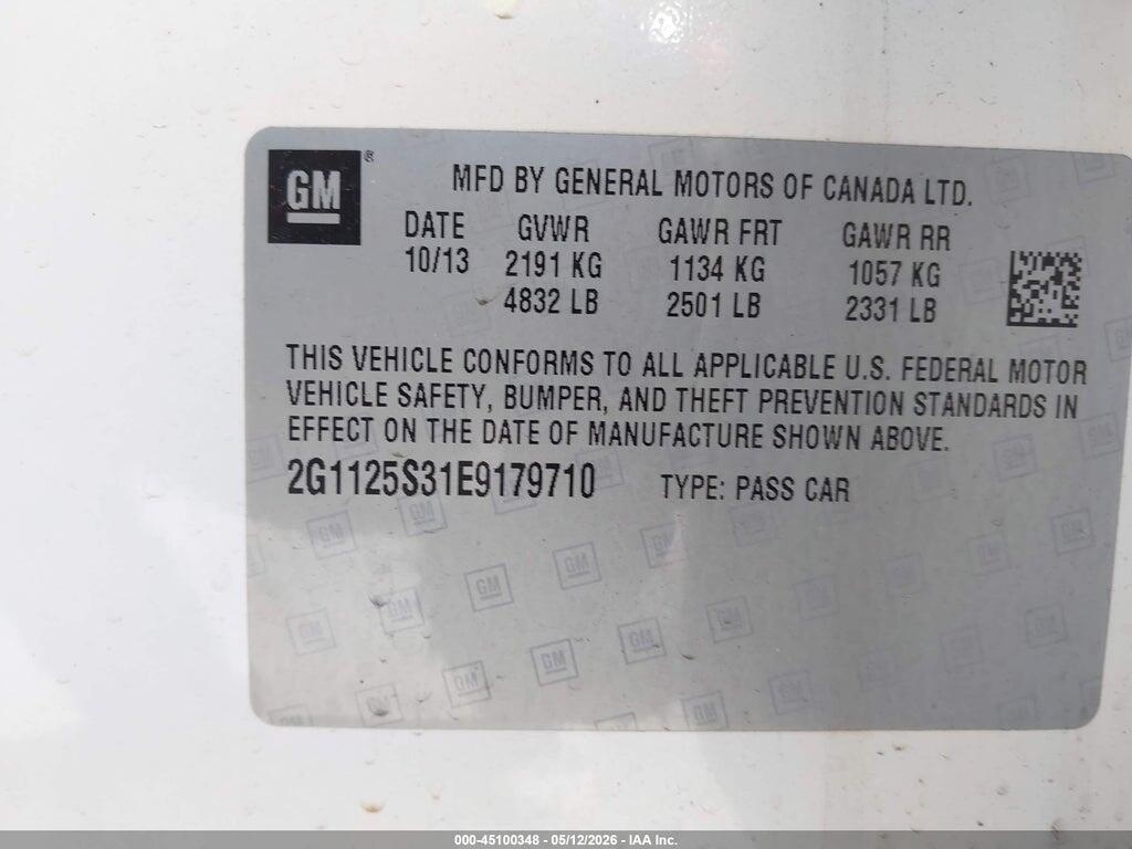 2G1125S31E9179710 2014 CHEVROLET IMPALA photo no. 9