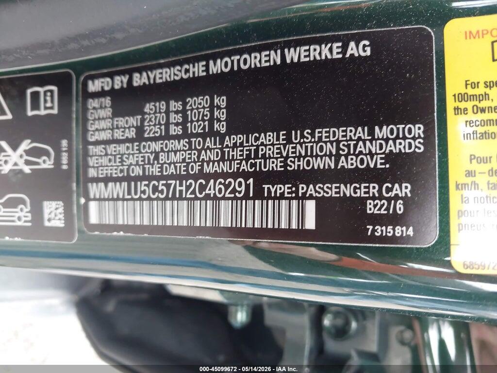 WMWLU5C57H2C46291 2017 MINI CLUBMAN photo no. 9