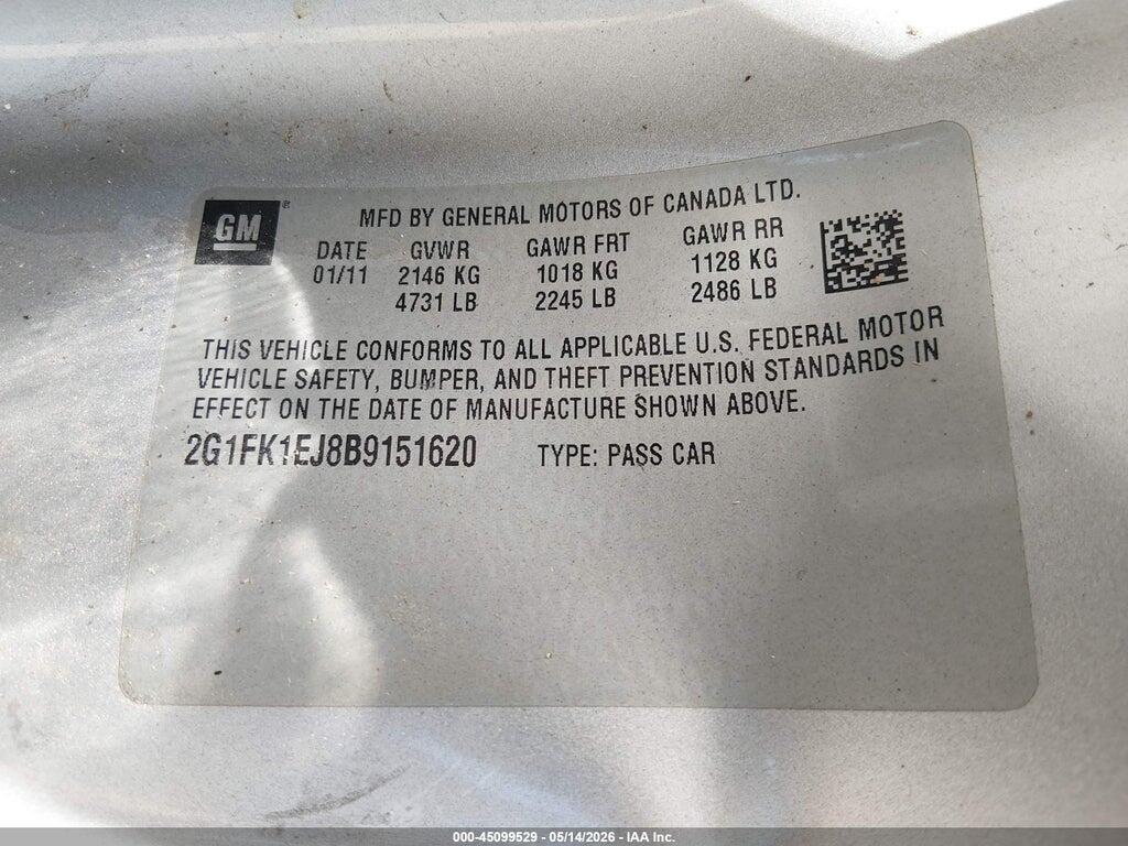 2G1FK1EJ8B9151620 2011 CHEVROLET CAMARO photo no. 9