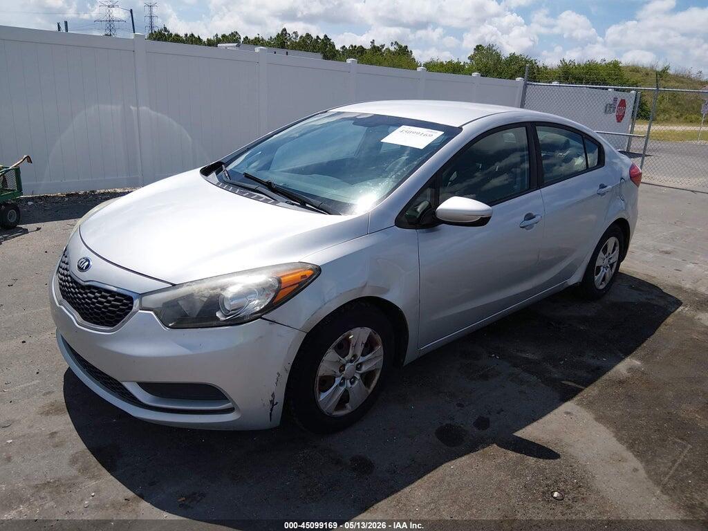 KNAFK4A66G5524911 2016 KIA FORTE photo no. 2