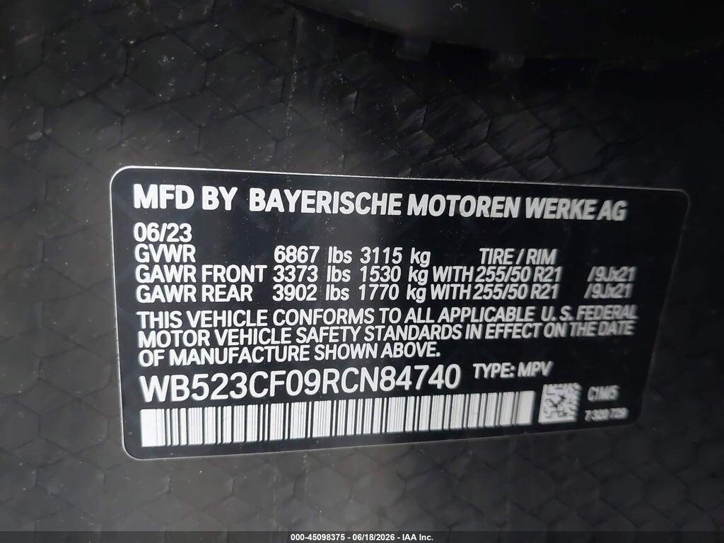 WB523CF09RCN84740 2024 BMW IX photo no. 9
