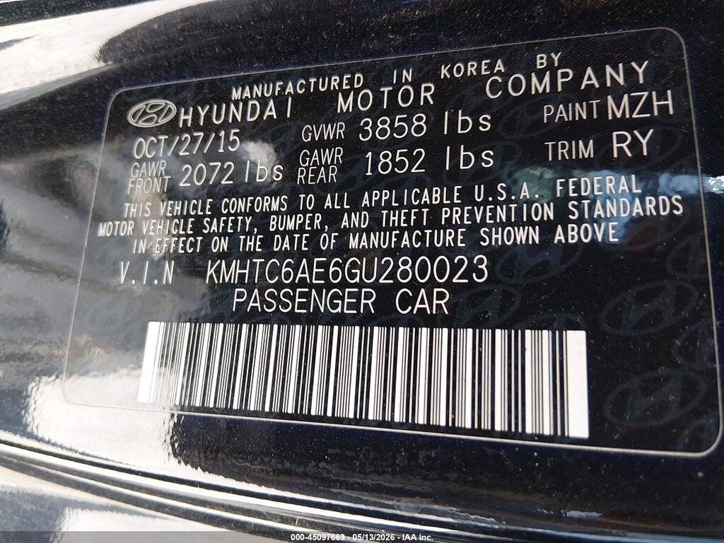 KMHTC6AE6GU280023 2016 HYUNDAI VELOSTER photo no. 9