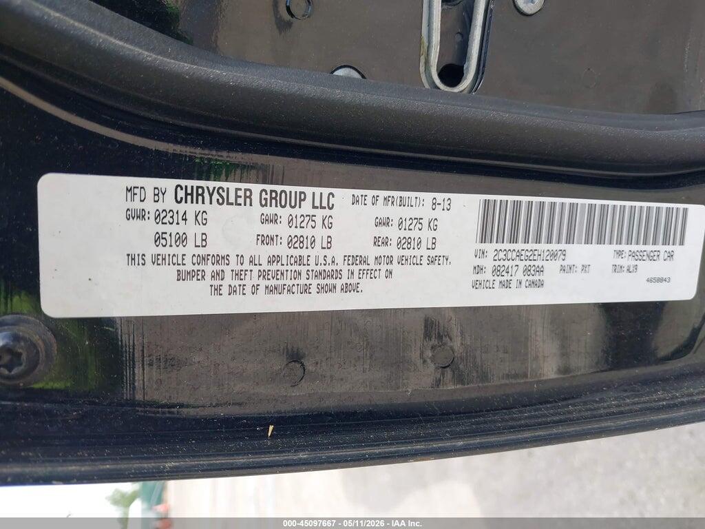 2C3CCAEG2EH120079 2014 CHRYSLER 300C photo no. 9