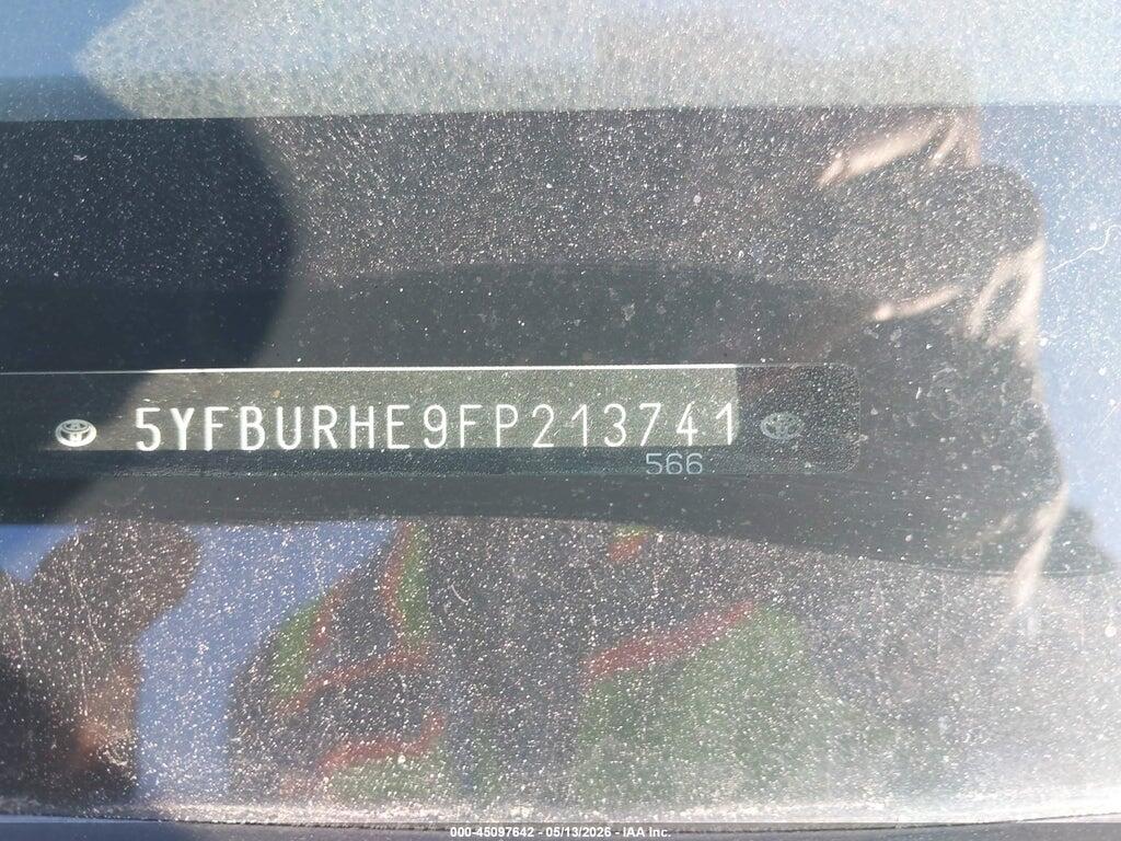 5YFBURHE9FP213741 2015 TOYOTA COROLLA photo no. 9