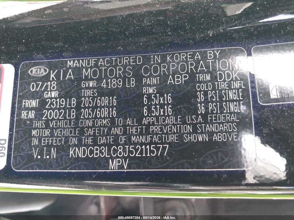 KNDCB3LC8J5211577 2018 KIA NIRO photo no. 9
