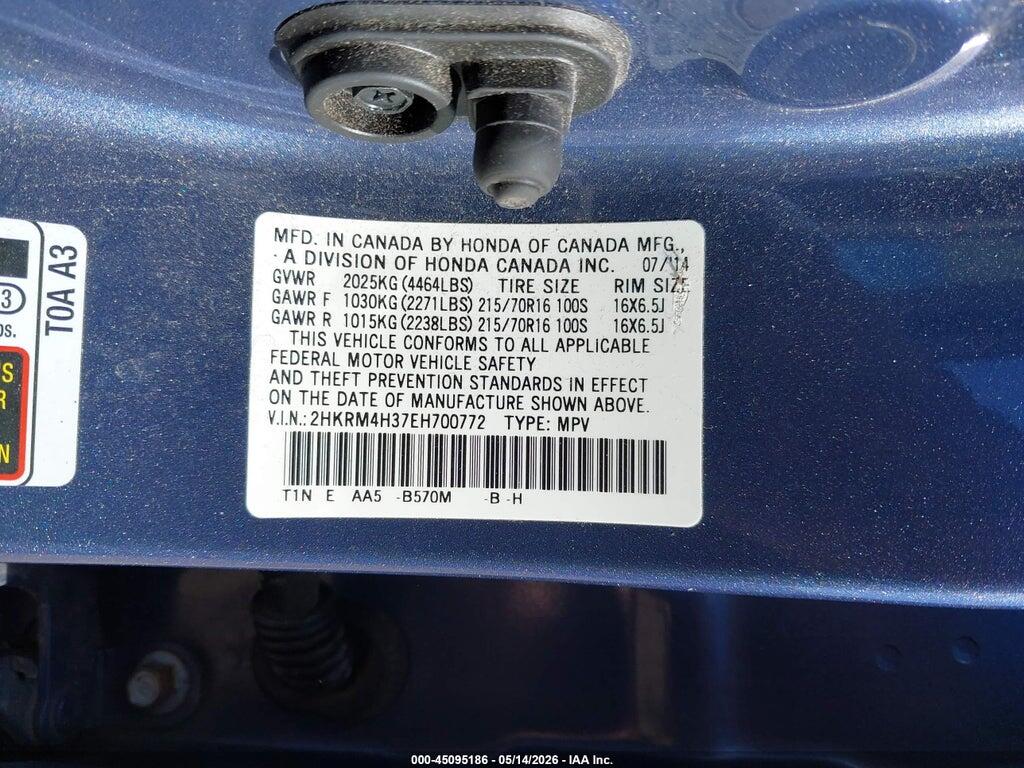 2HKRM4H37EH700772 2014 HONDA CR-V photo no. 9