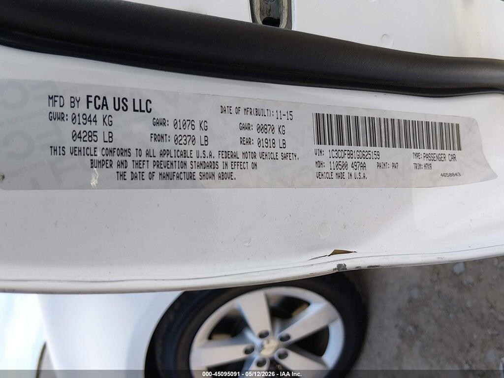1C3CDFBB1GD625159 2016 DODGE DART photo no. 9