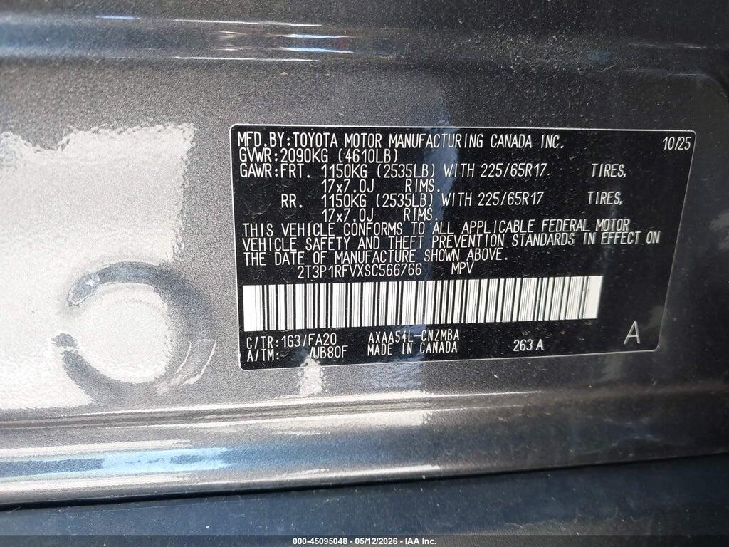 2T3P1RFVXSC566766 2025 TOYOTA RAV4 photo no. 9