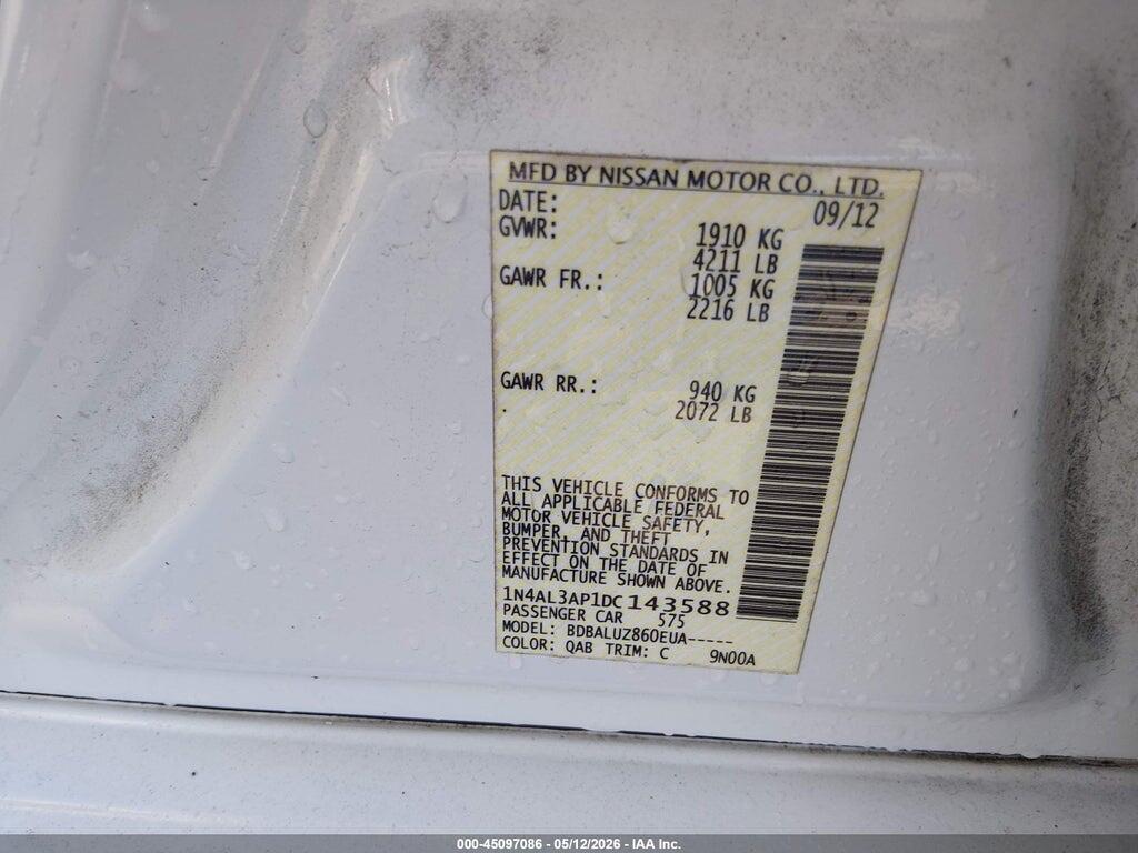 1N4AL3AP1DC143588 2013 NISSAN ALTIMA photo no. 9
