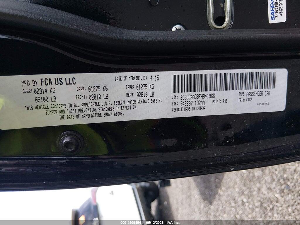 2C3CCAAG8FH841966 2015 CHRYSLER 300 photo no. 9