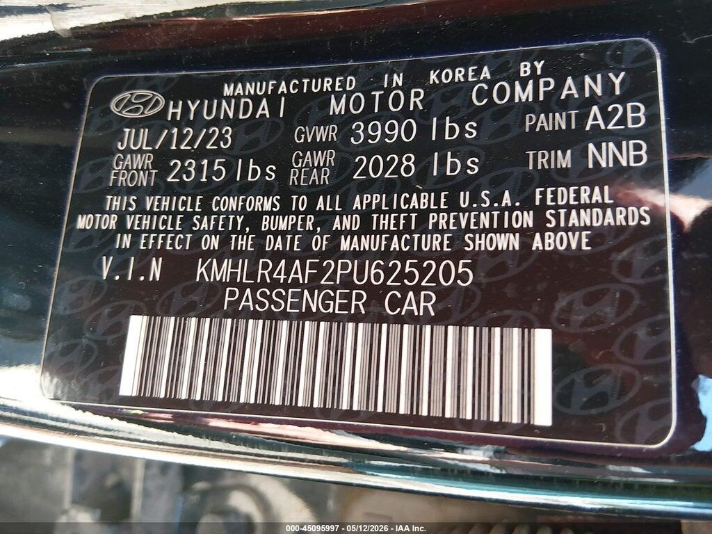 KMHLR4AF2PU625205 2023 HYUNDAI ELANTRA photo no. 9