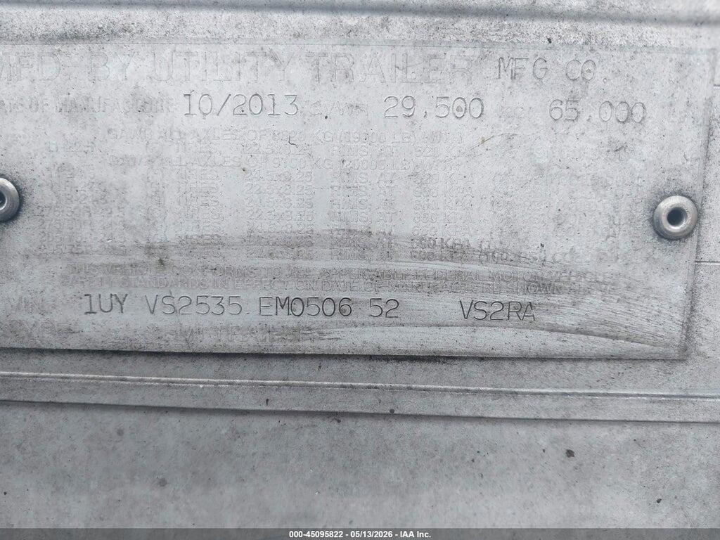 1UYVS2535EM050652 2014 UTILITY TRAILER MFG UTILITY TRAILER MFG photo no. 9