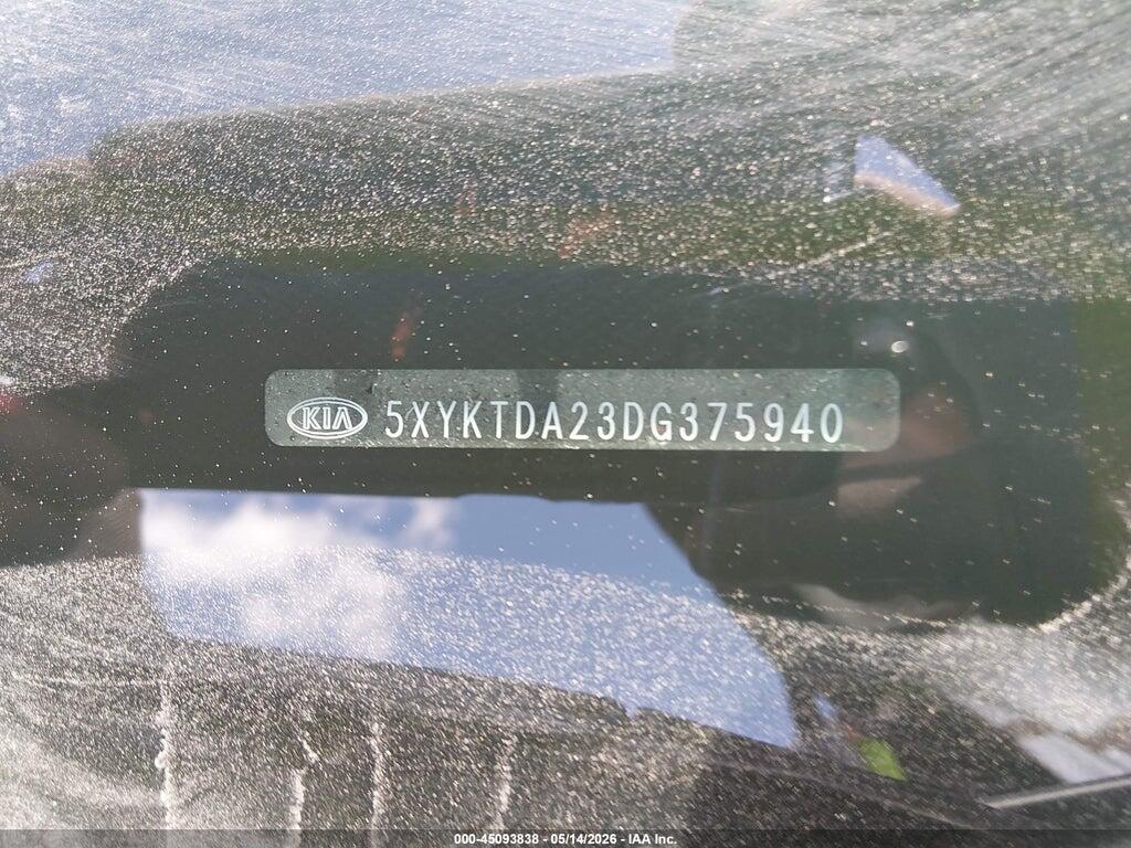 5XYKTDA23DG375940 2013 KIA SORENTO photo no. 9