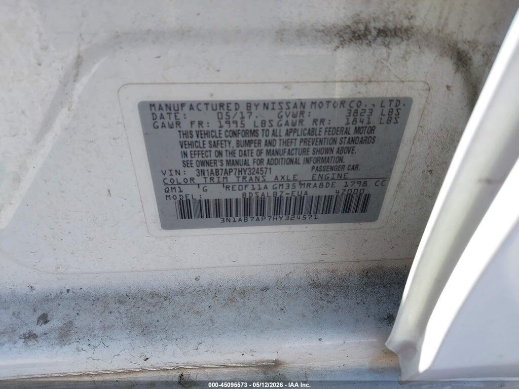 3N1AB7AP7HY324571 2017 NISSAN SENTRA photo no. 9