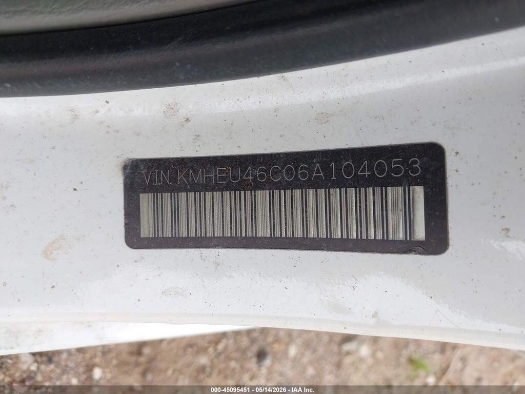 KMHEU46C06A104053 2006 HYUNDAI SONATA photo no. 9