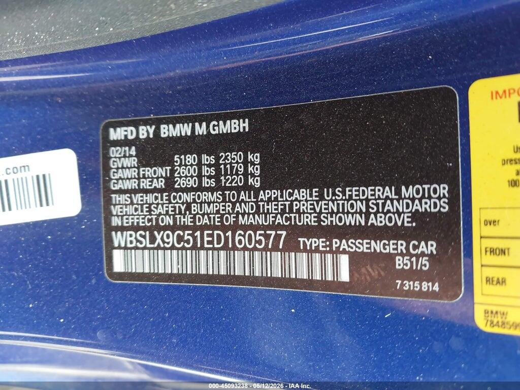 WBSLX9C51ED160577 2014 BMW M6 photo no. 9