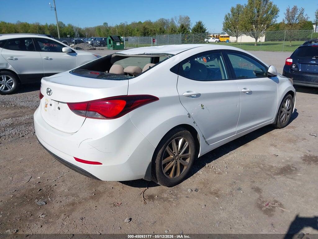 5NPDH4AE3GH661126 2016 HYUNDAI ELANTRA photo no. 4