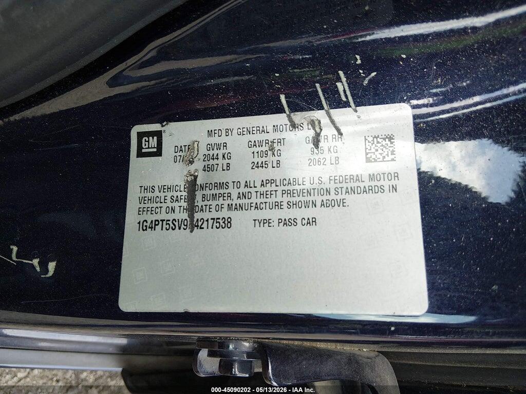1G4PT5SV9F4217538 2015 BUICK VERANO photo no. 9